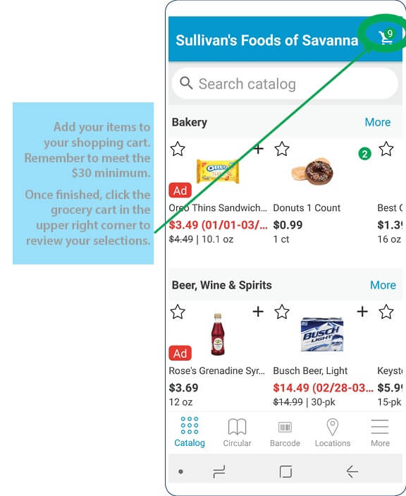 Grocery App Process 5