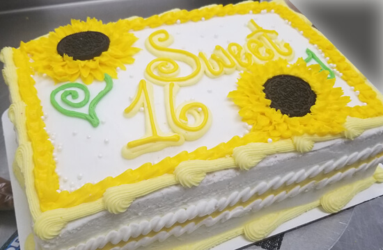 Sunflower cake