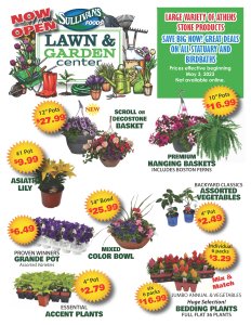 Sullivan's Foods Lawn & Garden Centers are now OPEN