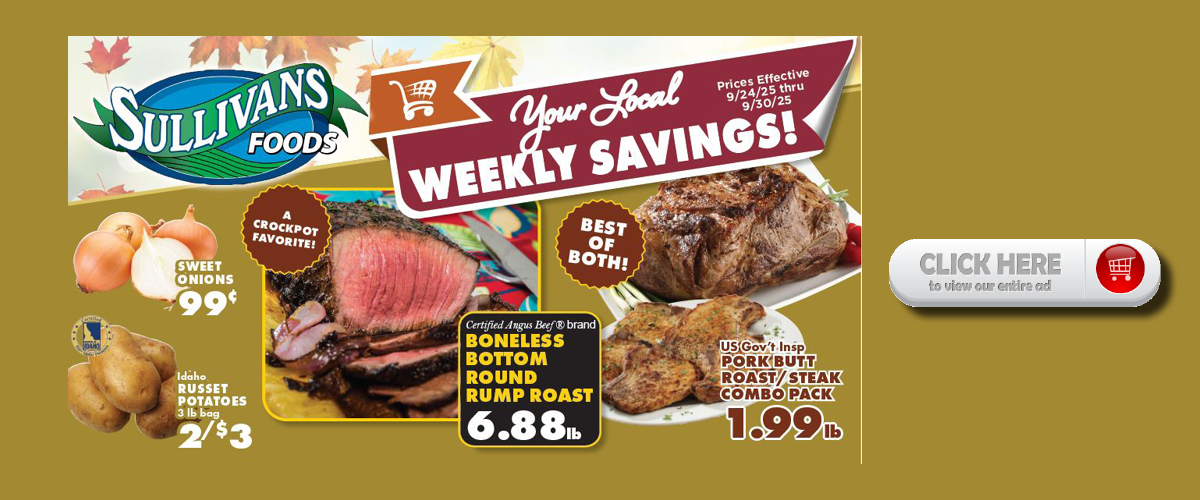 Sullivans Foods Weekly Ad 9/24/25 - 9/30/25