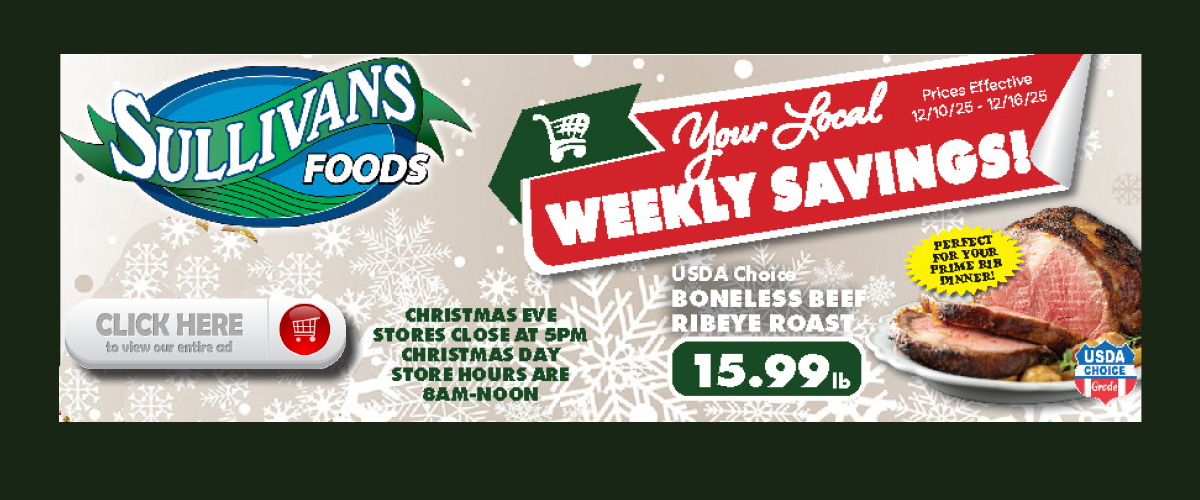 Sullivans Foods Weekly Ad 12/10/25 - 12/16/25