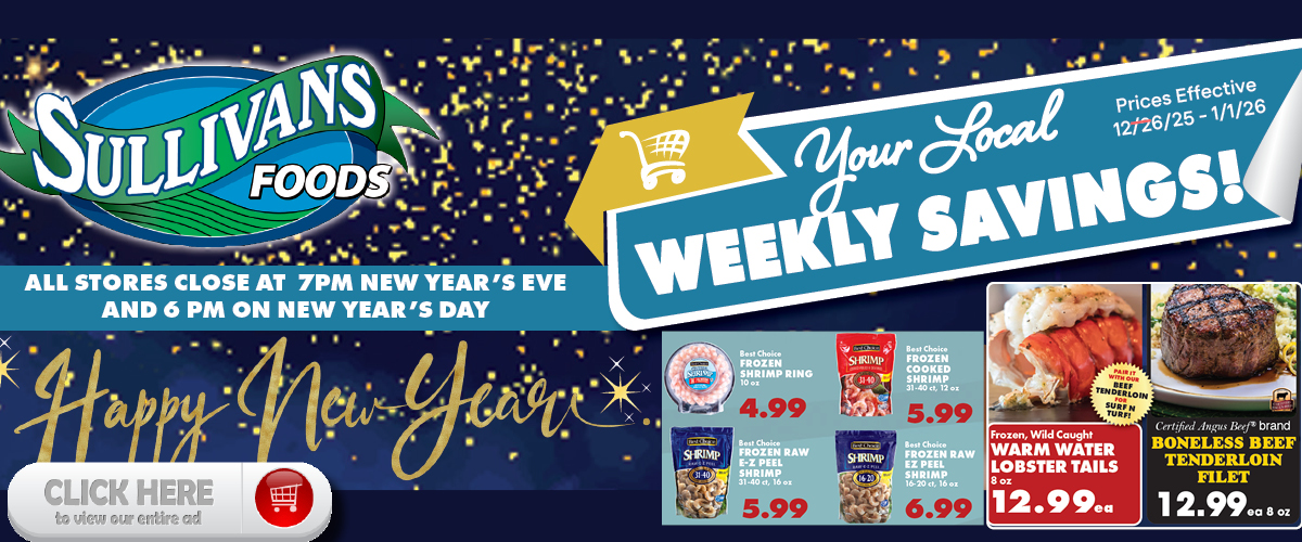 Sullivan's Foods Weekly Ad 12/26/25 - 1/1/26