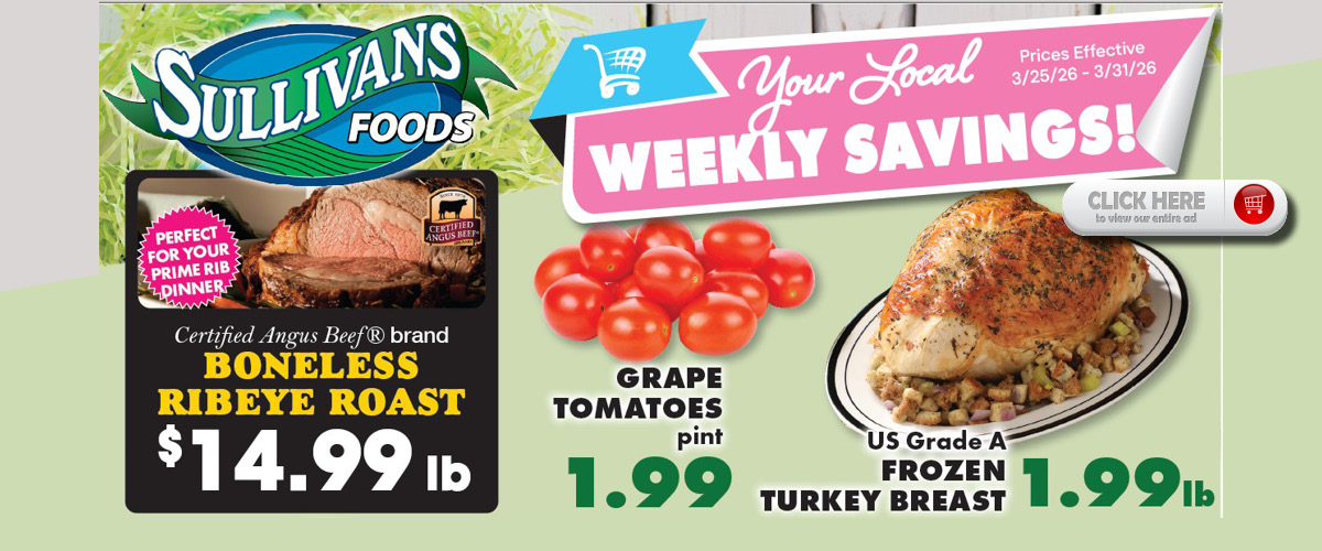 Sullivans Foods Weekly Ad 3/25/26 - 3/31/26